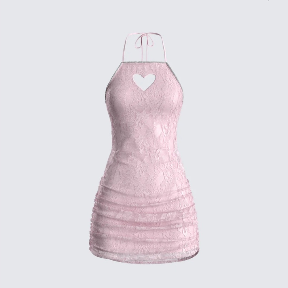 Heart cut out dress